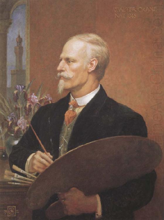 Walter Crane Self-Portrait china oil painting image